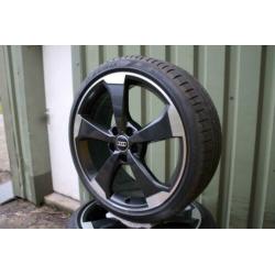 AUDI RS3 S3 A3 8V ROTOR Velgen 19 INCH ZWART Breedset