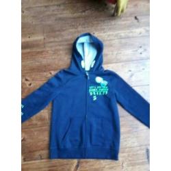 Hoody vest mt 158 (jongen) C&A nieuw donkerblauw