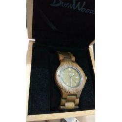 Burnwoods Muze Maple - Houten Horloge dames/heren (Nieuw)