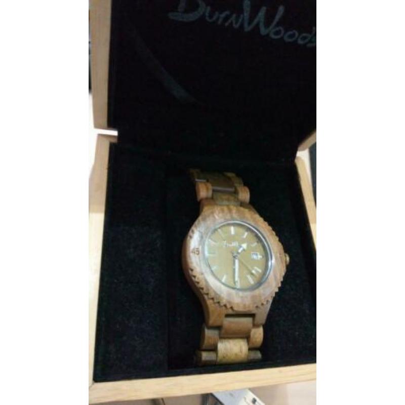 Burnwoods Muze Maple - Houten Horloge dames/heren (Nieuw)