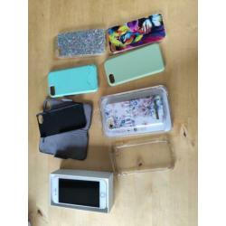 iPhone 7 goud 128 GB, met diverse hoesjes