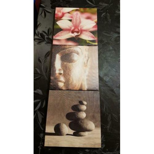 3 schilderijen, print