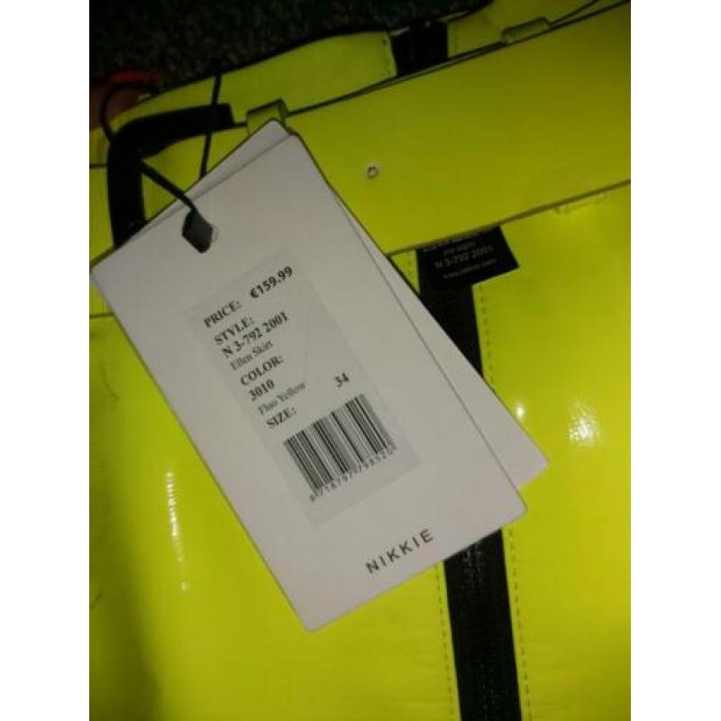Leren Nikkie rok maat 34