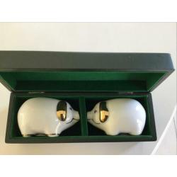 Collectors item: peper en zout set in theedoos (Ceylon)