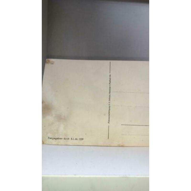 Foto kaart van Duitse Luftwaffe vliegtuig ww2 WO2