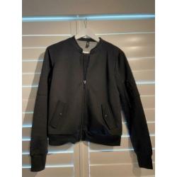 Zwart bomber jack