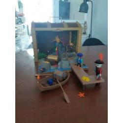 Playmobil schatkist met pirateneiland en poppetjes