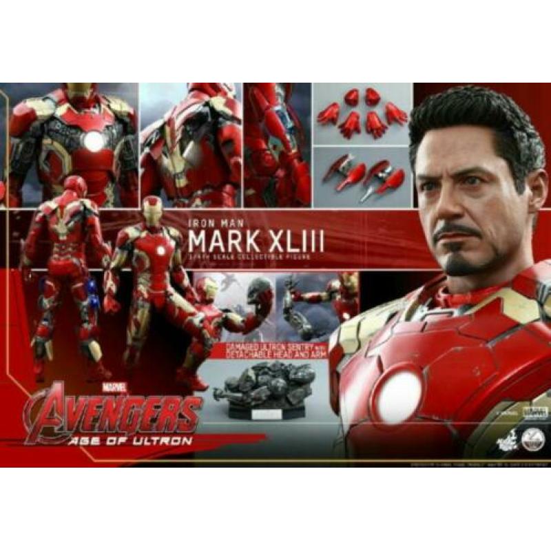 Hot Toys 1/4 Iron Man Mark XLIII / 43 Marvel figuur QS005