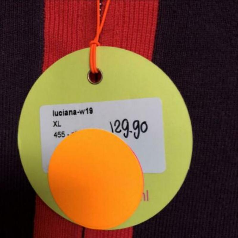 VESTJE van Kyra & ko nieuw paars met rode bies maat XL