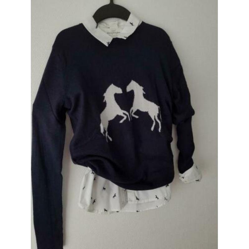Zgan Set trui en blouse, maat 34