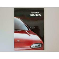 Nissan 100NX 1.6 brochure met hoogglans kaft - NL
