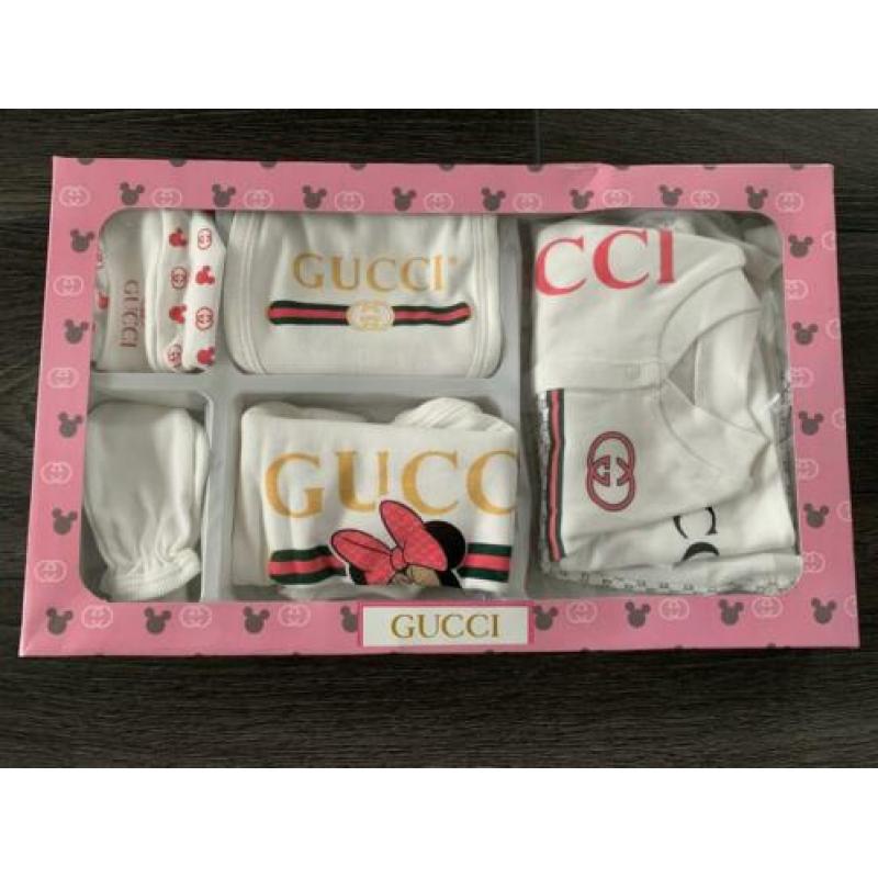 Gucci louis vuitton newborn baby set kraam 3-18 mnd NIEUW