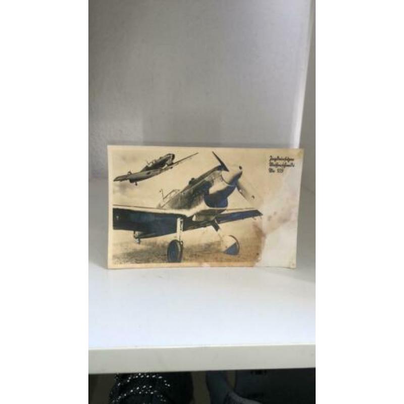 Foto kaart van Duitse Luftwaffe vliegtuig ww2 WO2