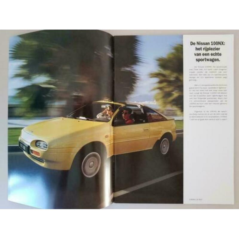 Nissan 100NX 1.6 brochure met hoogglans kaft - NL