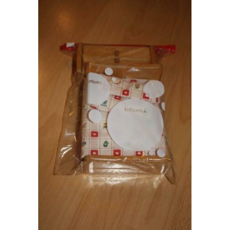 Blank eiken poppen slaapkamer poppenhuismeubels 1:12