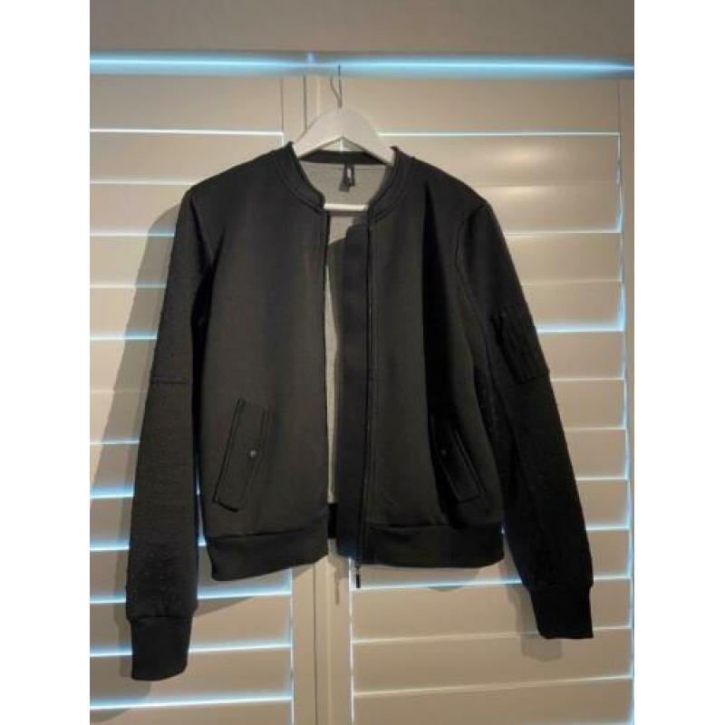 Zwart bomber jack