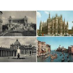 16 ansichtkaarten Italië 1950 - 1970