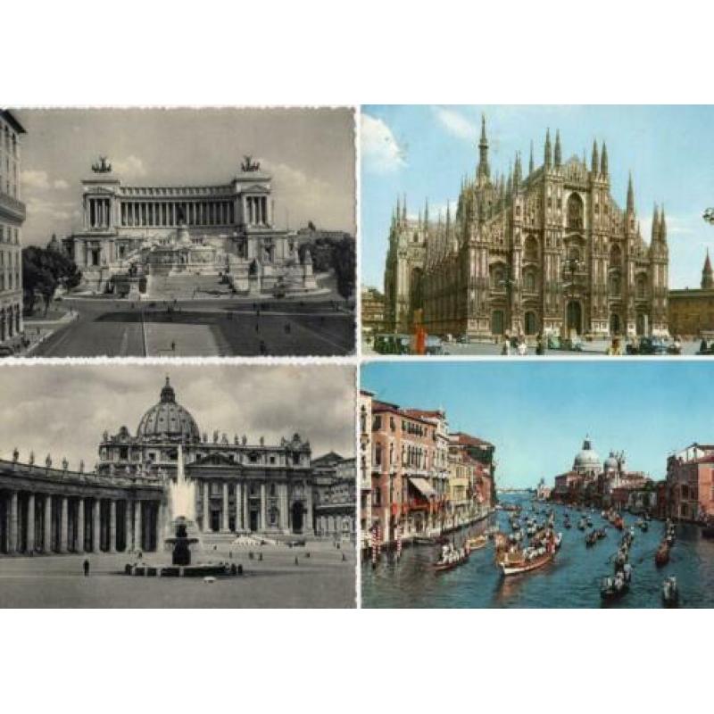 16 ansichtkaarten Italië 1950 - 1970
