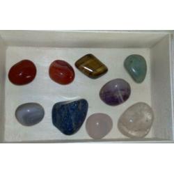 chakra set lapis lazuli bergkristal tijgeroog amethist jade