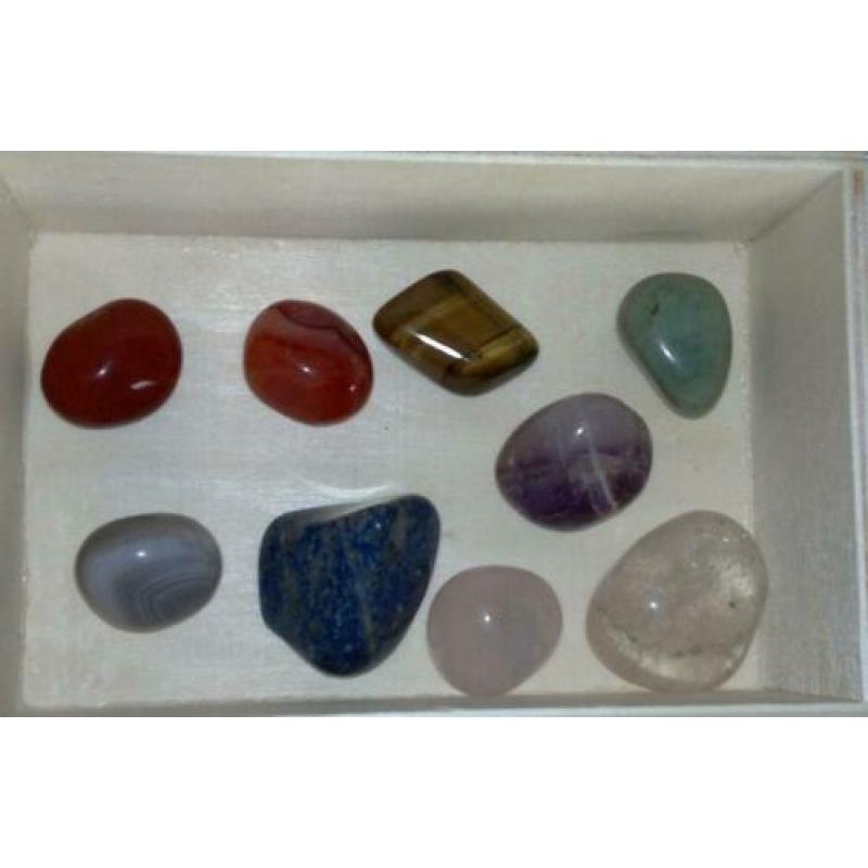 chakra set lapis lazuli bergkristal tijgeroog amethist jade