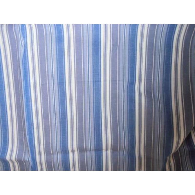 Stof katoen streep paars lila blauw wit 080 x 155 cm