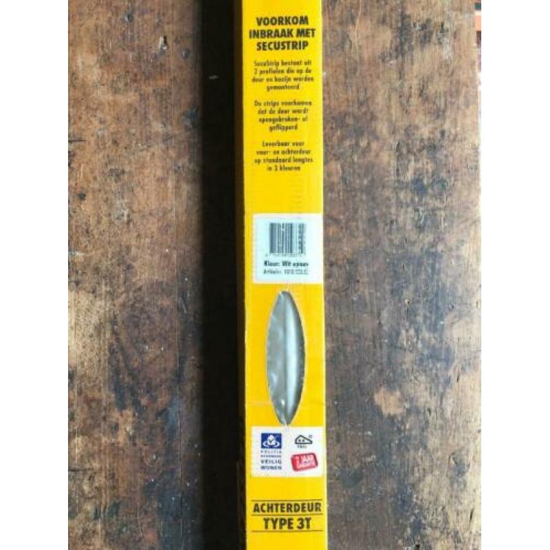 SECUSTRIP Anti inbraak strip achterdeur type 3T kleur: wit