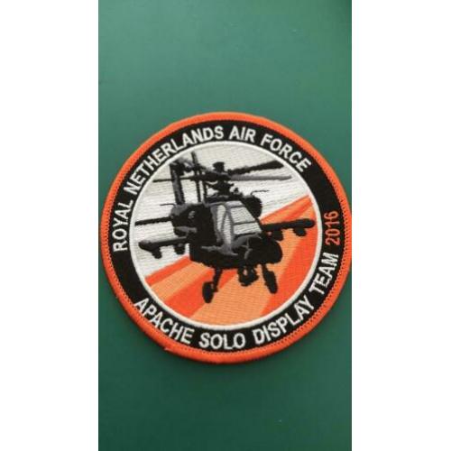 Patch RNLAF AH-64 Apache solo display team 2016