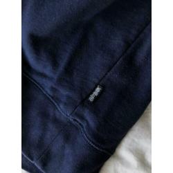 Stussy crewneck embroid logo navy maat S supreme patta