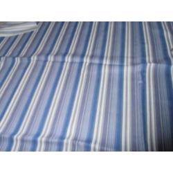 Stof katoen streep paars lila blauw wit 080 x 155 cm