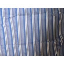 Stof katoen streep paars lila blauw wit 080 x 155 cm