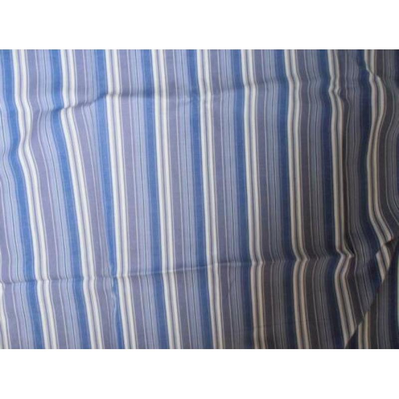 Stof katoen streep paars lila blauw wit 080 x 155 cm