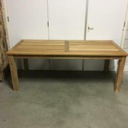 Tuintafel - 200 x 90 cm - massief teakhout - Bij TTM Wonen