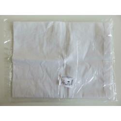 Witte stoffen katoenen banner, spandoek 120 x 80 cm