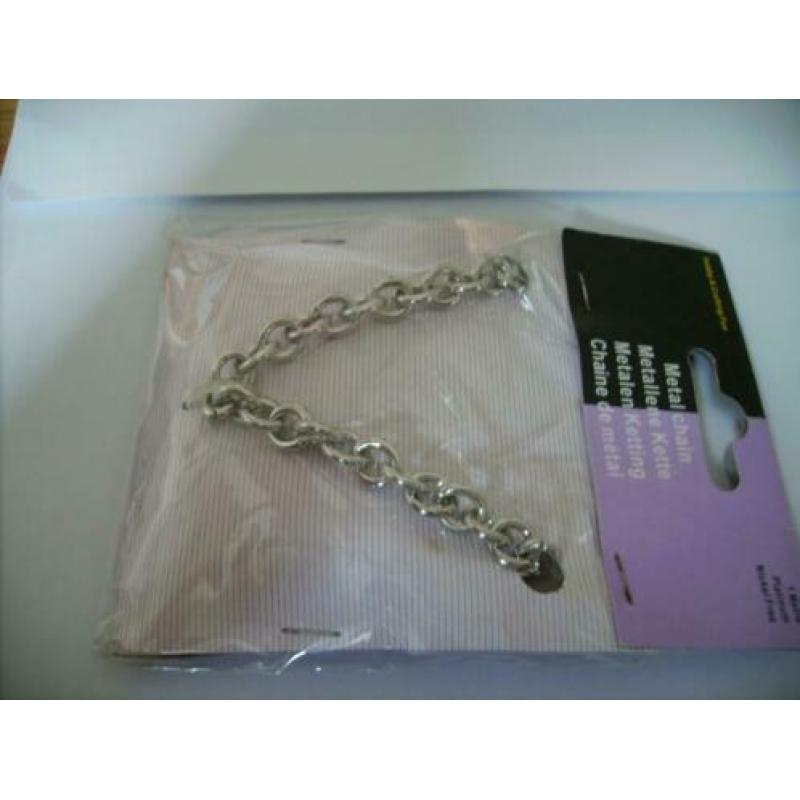 Metalen ketting nickel free 1 meter