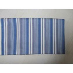 Stof katoen streep paars lila blauw wit 080 x 155 cm