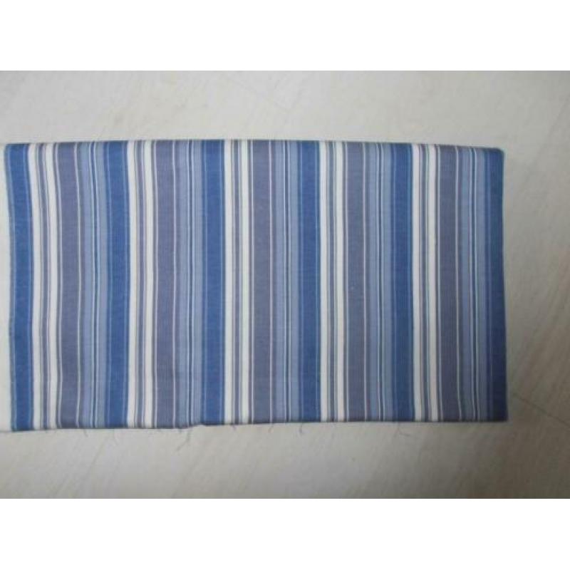 Stof katoen streep paars lila blauw wit 080 x 155 cm