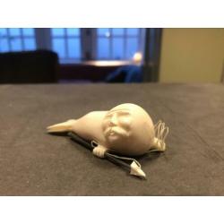Shaman spirit walrus, ivory bone