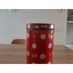 Vrolijk rood blik/ bus
