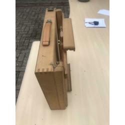 Tafel schilderezel met koffer