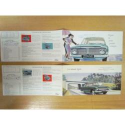 Ford Zephyr 4-6 en Zodiac. Brochures + NL Instructieboekje.