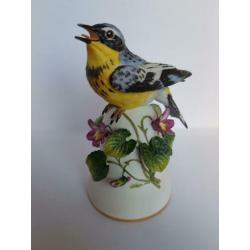 Franklin Mint vogeltjes crystal kristal porselein hummeltjes