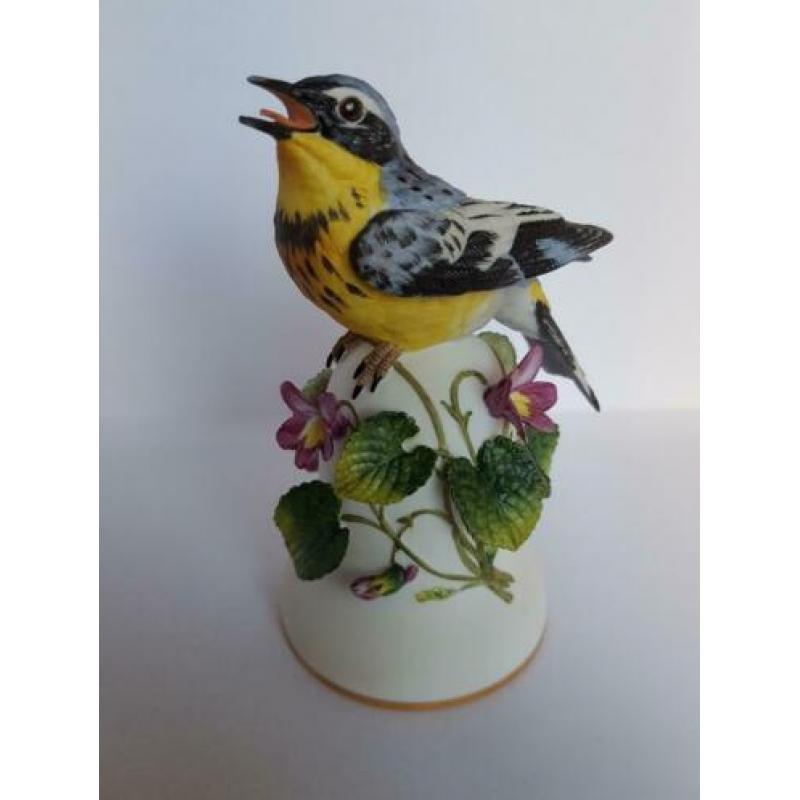 Franklin Mint vogeltjes crystal kristal porselein hummeltjes