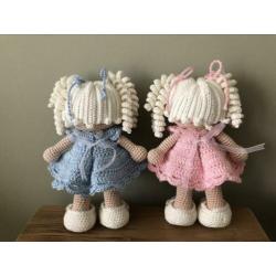 Gehaakte Pop - Blauw of Roze