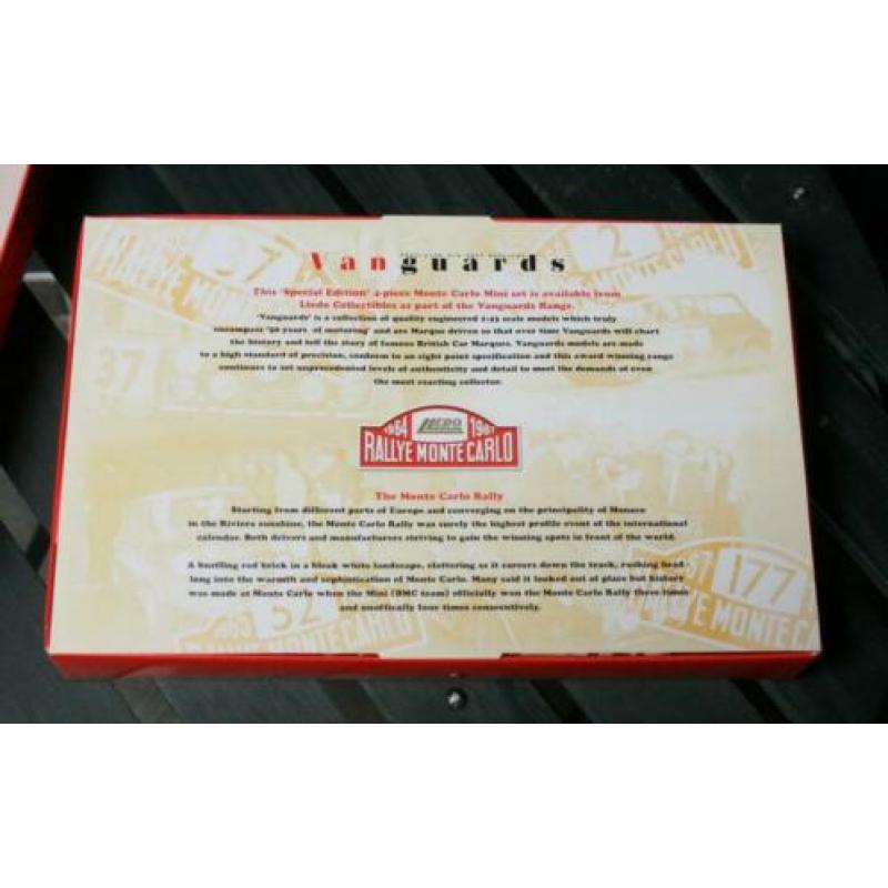 Lledo Vanguards Mini Monte Carlo Rally set 1964-1967