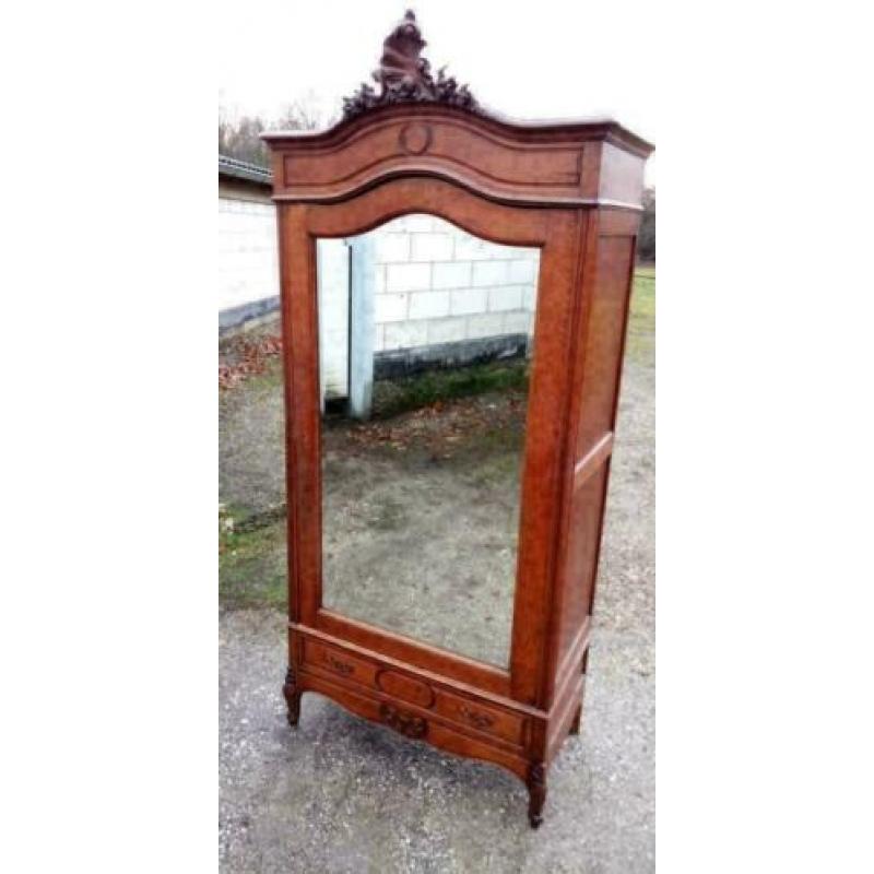 488 a, Antiek eiken 1 deurs kast te koop