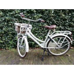 Superleuke meisjesfiets, wit, Cortina, 24 inch
