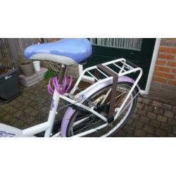 Troy meisjesfiets 24 inch Esprit wit roze met versnellingen