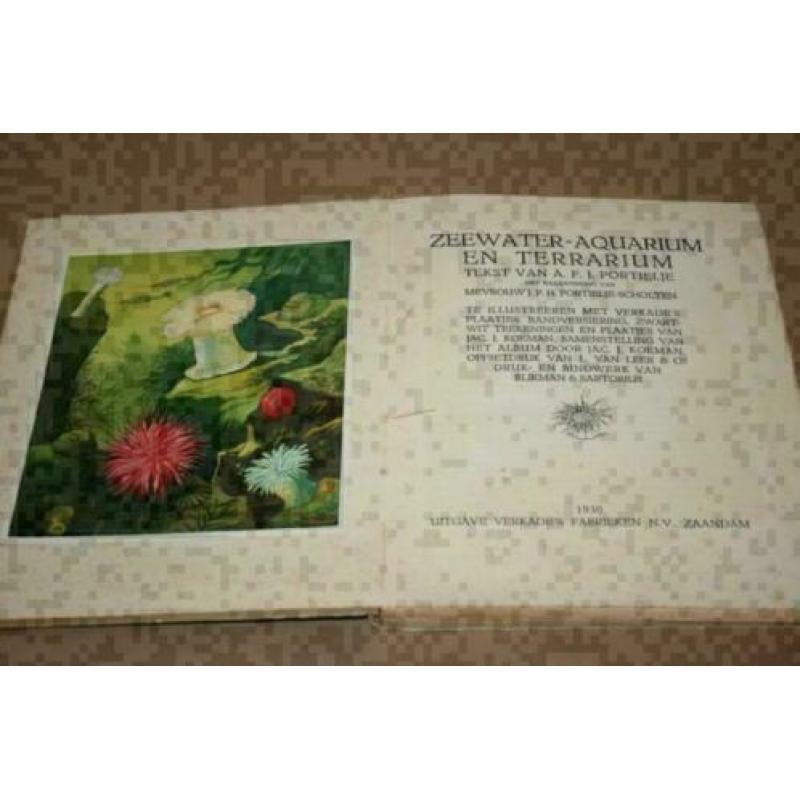 Verkade plaatjesalbum - Zeewateraquarium & Terrarium - 1930!
