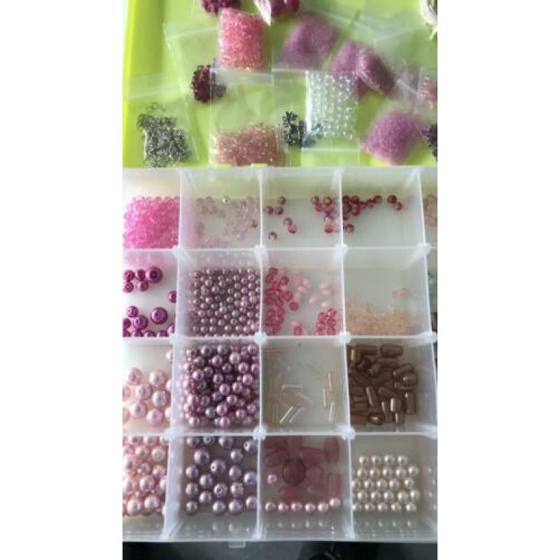 Kralendoos roze