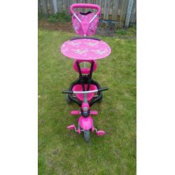 Smartrike 4 in 1 driewieler 665A roze zwart z.g.a.n.